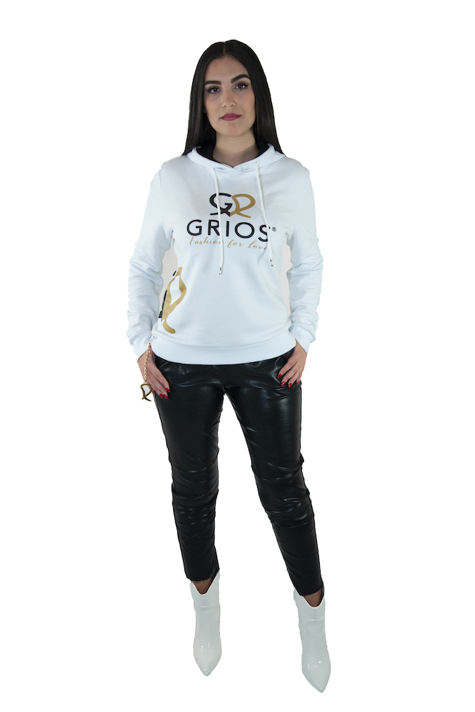 Grios - Fashion 4 Love - Felpa Donna Bianca