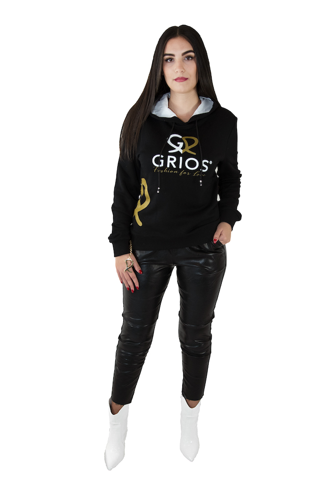 Grios - Fashion 4 Love - Felpa Donna Nera