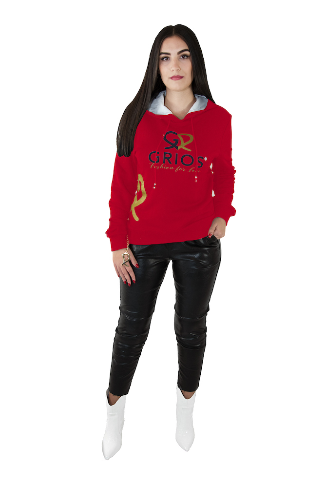 Grios - Fashion 4 Love - Felpa Donna Rossa