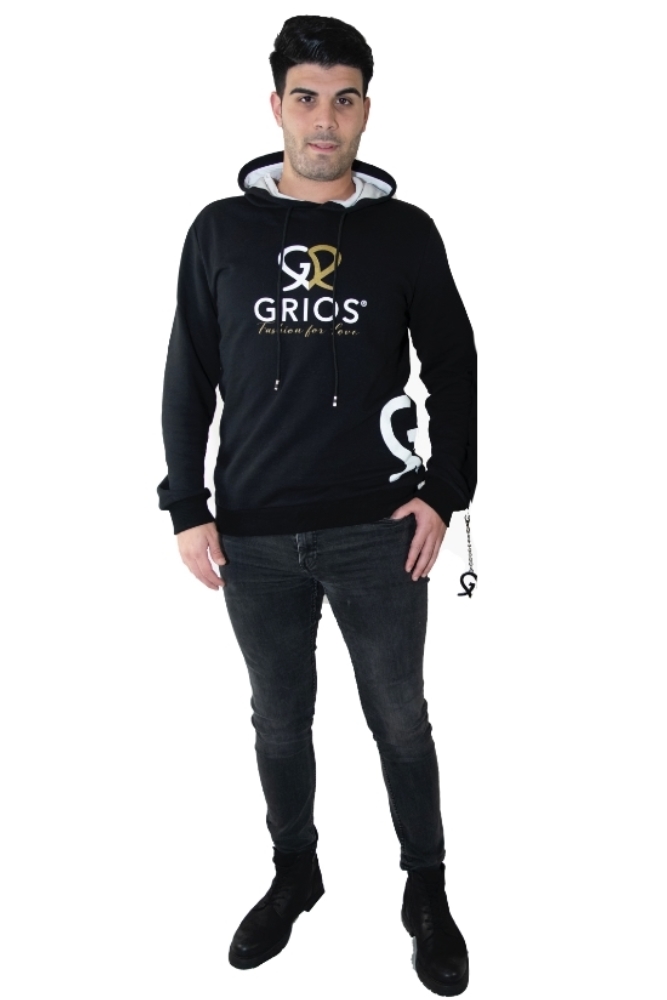 Grios - Fashion 4 Love - Felpa Uomo Nera